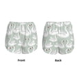 thumbnail image 3 of Balery White Birds Pantalones cortos deportivos para mujer con forro y dos bolsillos, elásticos, para entrenamiento, gimnasio, yoga-X-Large, 3 of 7