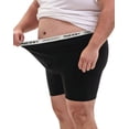 thumbnail image 2 of INNERSY Big Men's Cotton Boxer Briefs with Mesh Fly XL-6XL 4-Pack(XL,4 Black), 2 of 7