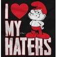 thumbnail image 2 of Funny Papa Smurf I Heart My Haters Sweatshirt for Men or Women Brisco Brands S, 2 of 6