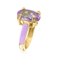 thumbnail image 7 of Ross-Simons 5.00 Carat Amethyst Ring With Amethyst and Pastel Purple Enamel in 18kt Gold Over Sterling, Women's, Adult, 7 of 7