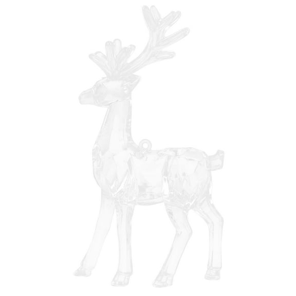 HOOWIFFY Christmas Reindeer Decoration Acrylic 1Pack 6.3X4.3X1.8In