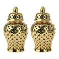 thumbnail image 1 of 2x Tarro de Jengibre de Cerámica con Tapa, Florero, Tarro de Almacenamiento de , Tarros de Decorativos, Centro de Mesa para Dormitorio,, 1 of 9