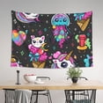 thumbnail image 4 of Xecao Cat Icecream Print Tapestry, Wall Hanging Room Funny Decor, Backdrop Room Decor for Bedroom Living Room dormitory, 4 of 8