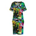 thumbnail image 3 of lime sanfran Loose Pocket Dress Party dresses for women Casual dresses, 3 of 6