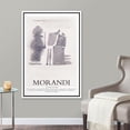 thumbnail image 2 of PixonSign Framed Canvas Print Wall Art Morandi Watercolor Geometric Polygon Landscape Classic Vintage Illustrations Fine Art Decorative Multicolor for Living Room, Bedroom, Office - 24"x36" WHITE, 2 of 5