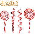 thumbnail image 2 of Travelwant 4Pcs/Set Christmas Lollipop Ornament Plastic White and Red Candy Cane Decorations Christmas Tree Decor Pendant Xmas Party Home Decor Accessories Gift, 2 of 7