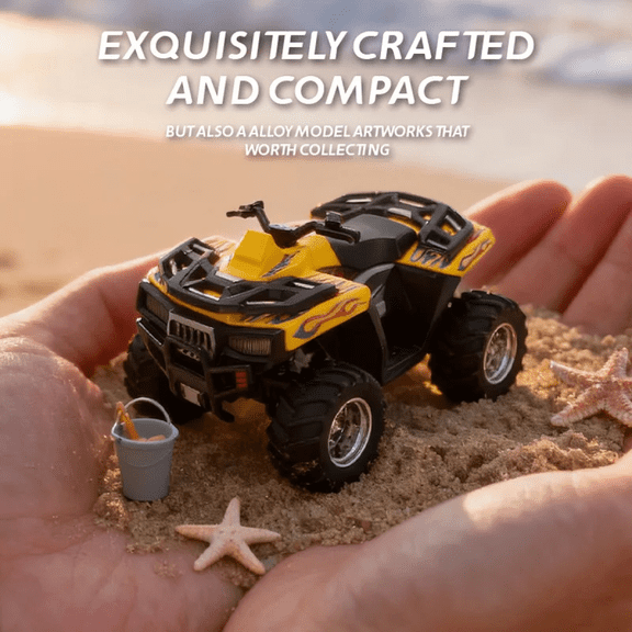 Mini ATV RC Truck for Adults, 1:64 Remote Control Car with Lights for 3 Years Christmas Gifts