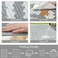thumbnail image 6 of Aonewoe Outdoor Rug 9x12 Waterproof Reversible Camping Rug Patio Rug Plastic Straw Rug Outside Indoor Outdoor Area Rug for Patio Deck Balcony Picnic Beach, Gray & White, 6 of 9