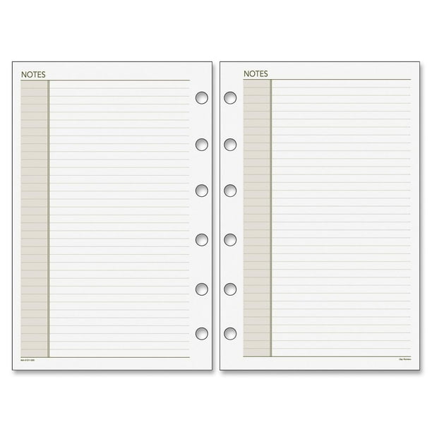 Planner Notes Refill Pages