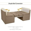 thumbnail image 5 of Qualitex De Leon RV Dinette, Bed with Storage and Blanco Table, Ultimate Leather,  Light Sand, 5 of 9