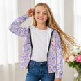 thumbnail image 4 of chaqlin Axolotl Hoodies for Teen Girls Trendy Y2K Zip Up Hoodie Daisy Print Long Sleeve Hooded Sweatshirts Lightweight Loose Athletic Jacket with Pocket, 4 of 7