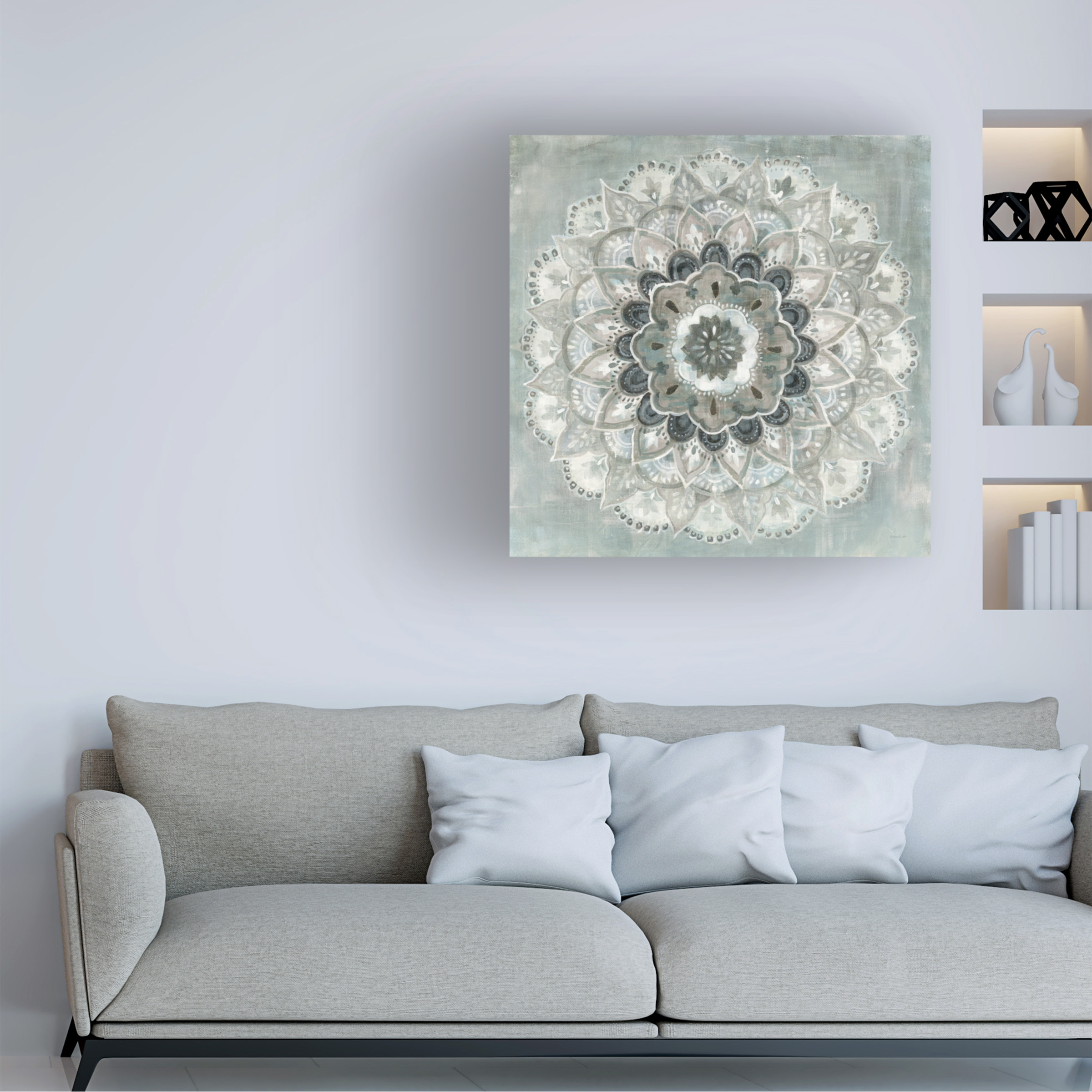 Trademark Fine Art 'Sunburst Neutral' Canvas Art by Danhui Nai