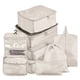 thumbnail image 1 of Bolsas de almacenamiento, juego de 8 Uds., organizador de viaje, Maleta, juego de embalaje, estuches TOMSHOO Beige, 1 of 7