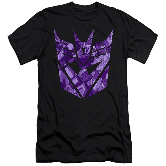 Transformers Tonal Decepticon HBO S/S Adult 30/1 T-Shirt Black