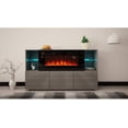 thumbnail image 6 of Komi 03 Electric Fireplace Modern 63" Sideboard, 6 of 8
