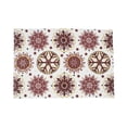 thumbnail image 3 of Fennco Styles Holiday Decor Red Snowflake Print Table Placemats -14"x20" (Set of 4), 3 of 3