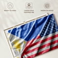 thumbnail image 6 of Elephant Stock Philippine And Usa Flag Wall Art - Horizontal Canvas Wall Art - Living Room Wall Decor - Photography Flags Canvas - Blue And Red Decor - 39" x 26", 6 of 8