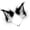 Black and white, variant on Handmade Faux Furs Cats Wolf Foxes Dog Ears Headband Halloween Cosplay Party Costume Furry Ears Hair Hoop Gift