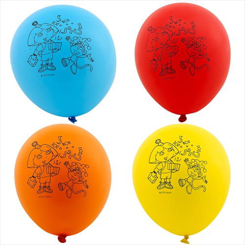 6ct Nickelodeon Dora Birthday Latex Balloons Party Supplies 12" 