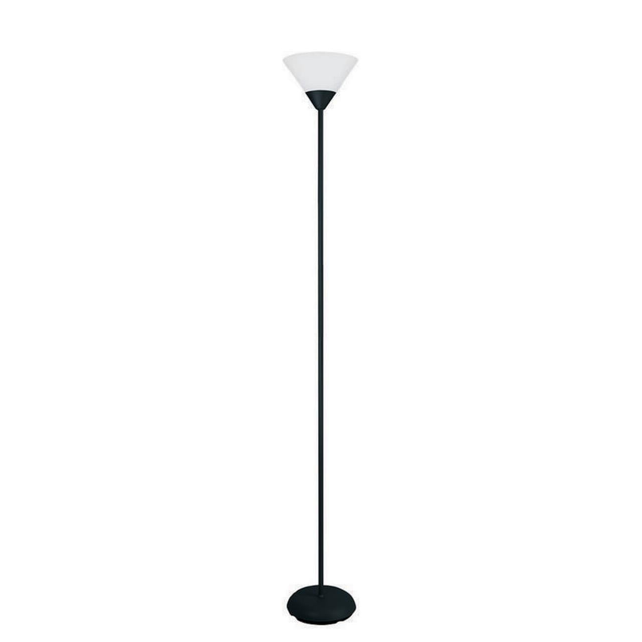 Torchiere Floor Lamp In Matte White, Delilah 72 In Silver Torchiere Floor Lamp With Adjustable Reading Light