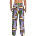 thumbnail image 3 of Uemuo German Shepherd Dog Pattern Men's Wide Leg Palazzo Lounge Pants with Pockets Light Weight Loose Comfy Casual Pajama Pants-XX-Large, 3 of 9