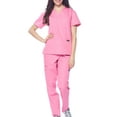 thumbnail image 3 of DAGACCI Medical Uniform V-Neck Multi-Pockets Cargo Scrub Set (Women's or Men's), 3 of 4
