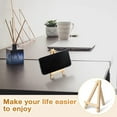 thumbnail image 6 of Fymlhomi 60 Pack 5 Inch Mini Wood Display Easel Artist Small Wooden Easel Stand Art Craft Painting Triangle Easel Canvas Holder Mini Easels Pack Tabletop Stand for Card Artist Photos Phone Wedding, 6 of 8
