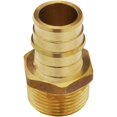 thumbnail image 1 of Adaptateur en Laiton PEX Expansion à Froid 1/2 Pouces MPT x 1/2 Pouces, 1 of 2
