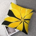thumbnail image 7 of nygtbtfer Decorative Throw Pillow Cover Indoor Outdoor Water Resistant Canvas Vivid Yellow Grey Black Blooming Flower Set of 2 White, 7 of 7