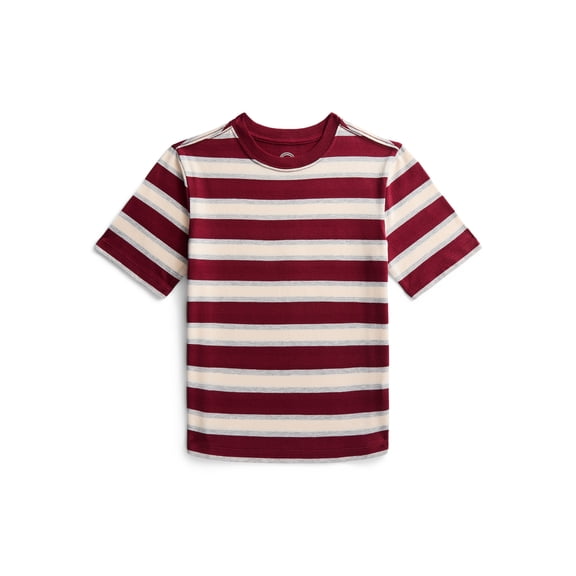 Wonder Nation Boys' Striped Tee with Short Sleeves, Sizes 4-18 & Husky