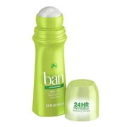 Ban Invisible Roll-On Antiperspirant Deodorant, Men & Women, Original Unscented, 3.5 oz, 2 Pack