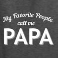thumbnail image 5 of Wild Bobby My Favorite People Call Me PAPA Father's Day Unisex Crewneck Graphic Sweatshirt, Heather Black, XX-Large, 5 of 5