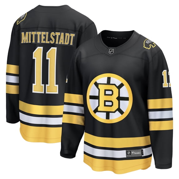 Men's Fanatics Casey Mittelstadt Black Boston Bruins Home Breakaway Player Jersey