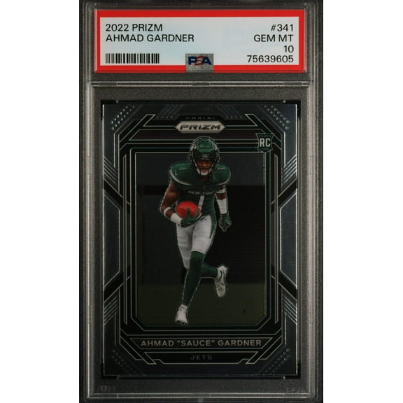Graded 2022 Panini Prizm Ahmad Gardner #341 Rookie RC Football Card PSA 10 Gem Mint