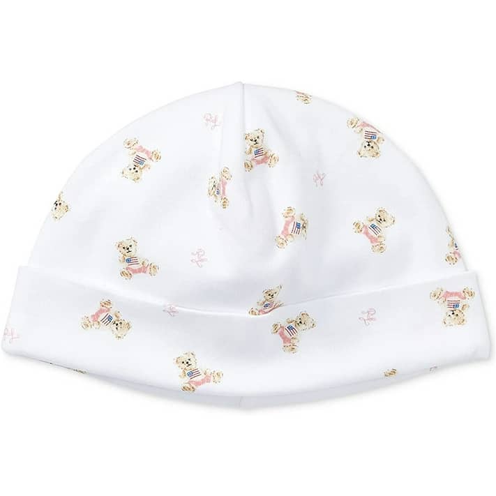 Ingang schuld Onaangenaam Polo Ralph Lauren Baby Boys Printed Cotton Hat White3001/Pink Multi One  Size - Walmart.com