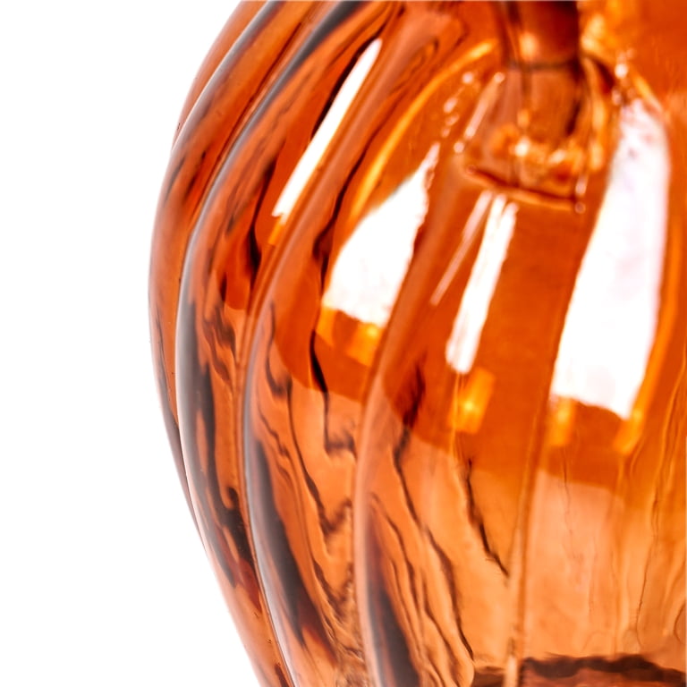 Beautiful by Drew Barrymore 8" Amber Glass Tabletop Vase photo 7