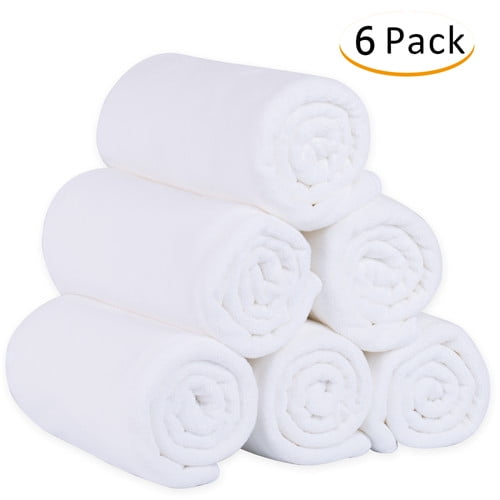 32 x 71 Inch Soft Fast Drying Travel Gym Home Hotel Office Washcloths Black Bath Towels Multi-Purpose Microfiber