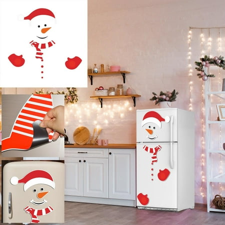 

KKCXFJX Christmas Decorations Home Decor Christmas Decoration Snowman Expression Magnetic Refrigerator Sticker Holiday Decoration Cartoon Garage Door Decoration Wall Stickerlightning deals of today