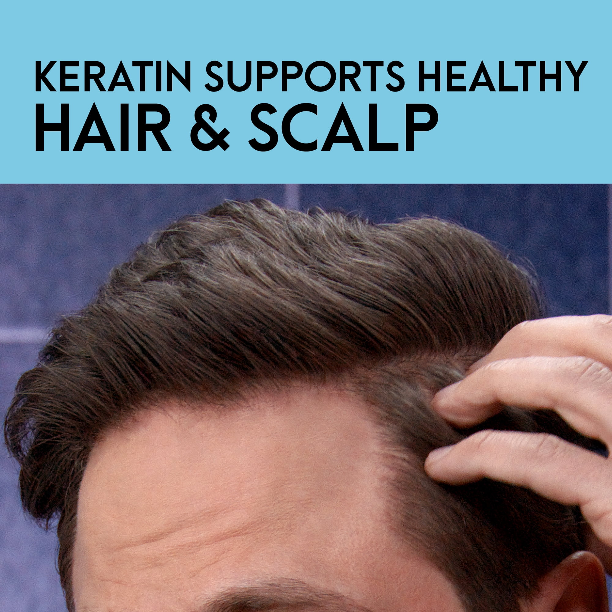 Just for Men Gray Reverse Daily Hair Serum, Gradually Reduces Gray Hair, Easy Dye-Free Serum, Travel Friendly, 1.7oz
