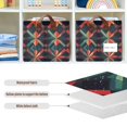 thumbnail image 4 of Yayeee Foldable Storage Basket for Shelves with Handles Set of 2 Waterproof Cloth Bins, Red Abstract, 4 of 7