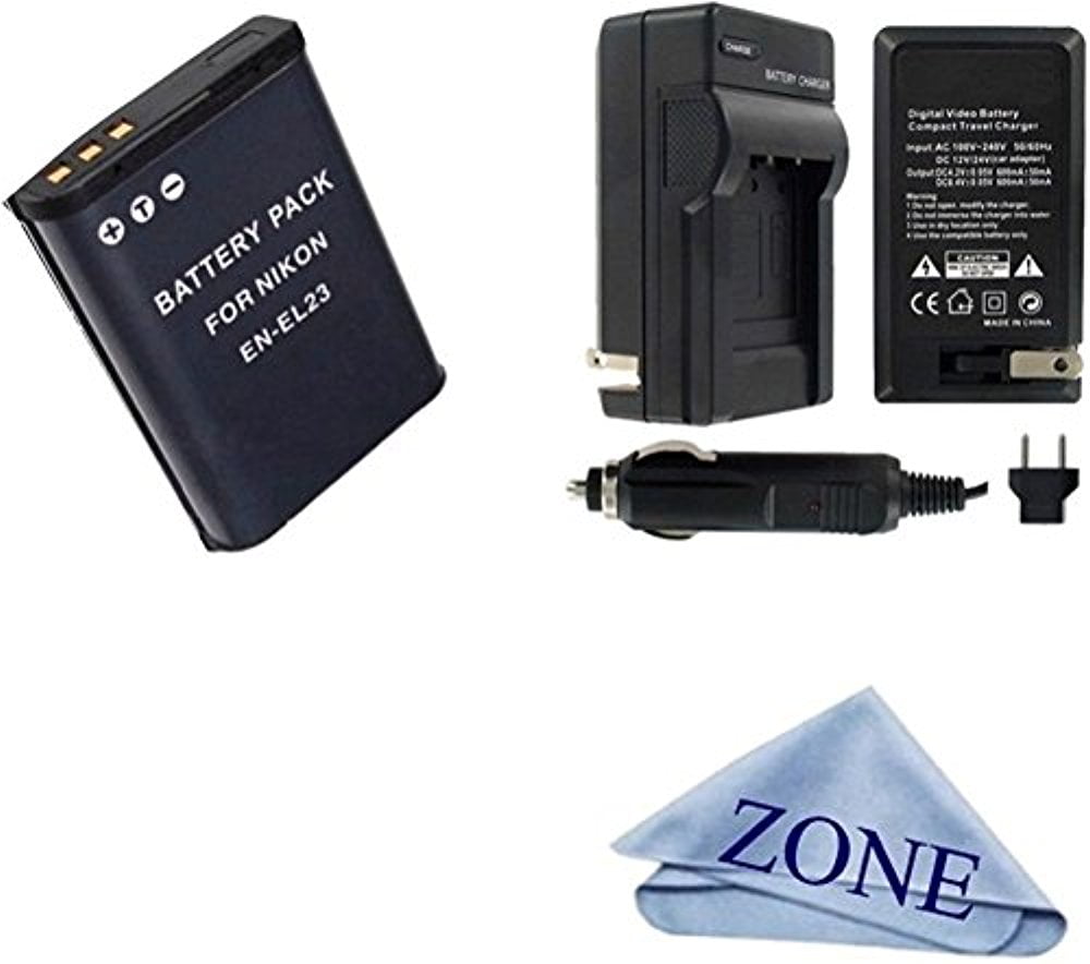 HighCapacity Replacement Battery withTravel Charger for Select NIkon Digital Cameras.for Nikon