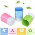 thumbnail image 2 of Toothbrush Holder Wall Mount 3 Cups Toothbrush Storage Set- No Drill or Nail Needed (3 Color), 2 of 7
