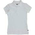 thumbnail image 2 of Lee Uniforms "Standard Fit" S/S Pique Polo (Junior Sizes S - 3XL) - white, l (Big Girls), 2 of 2