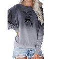 thumbnail image 1 of Gibobby Sudadera mujer Suéter de Navidad para mujer cuello redondo manga larga suéter de Navidad casual para Navidad simple(Gris,G), 1 of 2