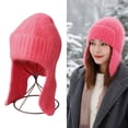 thumbnail image 2 of MOMOJIA Soft Plush Ear Protections Faux Furs Cold Weather Cap Windproof Earmuffs Unisex Design Winter Earflap Hat Soft Knit Cap, 2 of 19