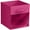 Pink, variant on Sorbus 11 Inch Collapsible Fabric Storage Bin with Clear Window, Pink