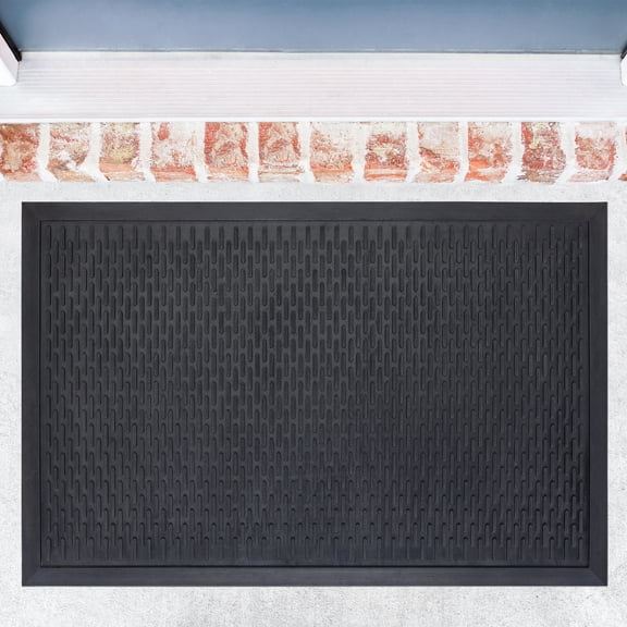 Mainstays Ridge Scraper Rubber Doormat 24" x 36"