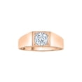 thumbnail image 1 of Diamond Solitaire Men's Ring in 10K Rose Gold (1 cttw) (I-Color, SI3-I1 Clarity) (Size-11.25), 1 of 2