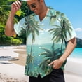 thumbnail image 2 of HANMUN Men's Summer Short Sleeve Button Down Shirts Wrinkle Free Casual 领子 Shirt，Size S-36XL made in USA, 2 of 4