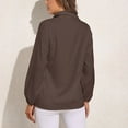 thumbnail image 2 of Dark Liver Horses Long Sleeve Blouse Woman Streetwear Casual Shirts Summer Oversize Woman Streetwear Clothing Birthday Present, 2 of 7